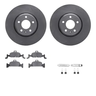 R1 Concepts WFWH1-73095 E- Line Series Brake Rotor W/ Ceramic Brake Pads & Hdw